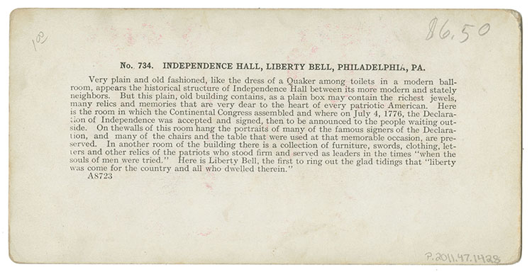 Independence Hall, Liberty Bell, Philadelphia, Pa.,